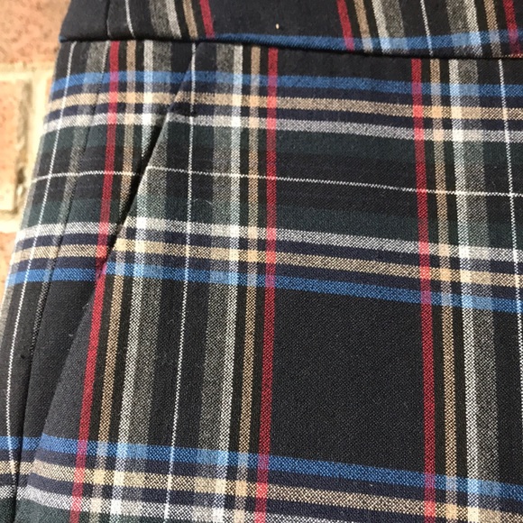 Zara checked cropped pants; size 6. - Picture 7 of 8